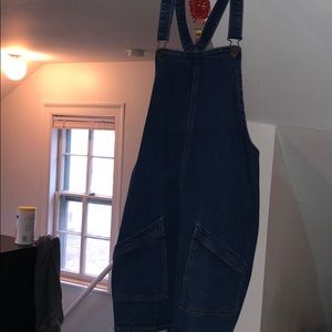 Overall denim dress